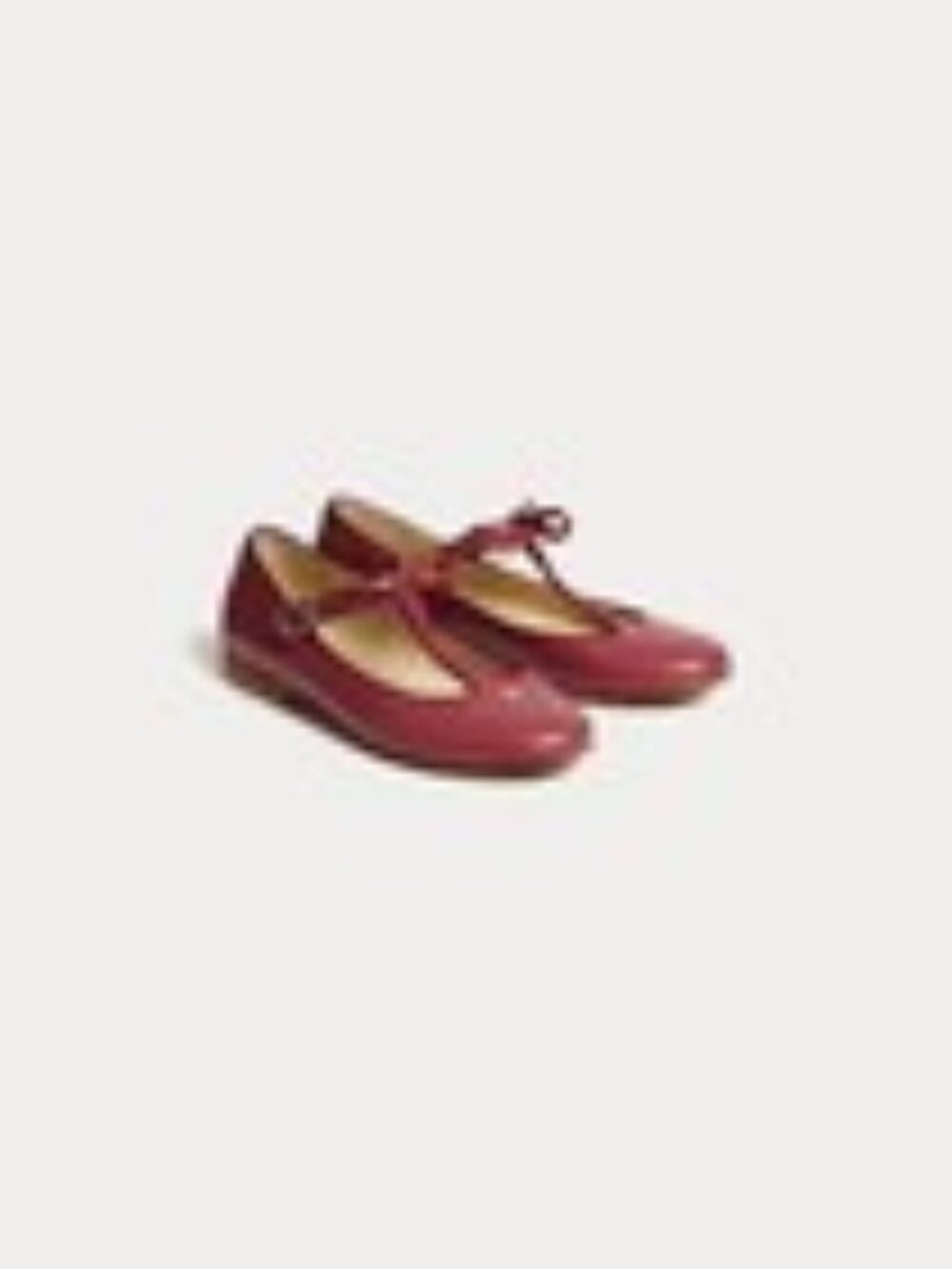 Bonpoint Joyce salomés in burgundy and cherry gold leather size 24 NIB!!